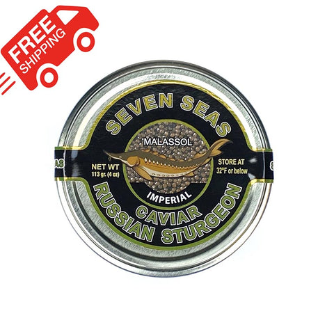 Russian Sturgeon Caviar Imperial 113 grams (4 oz) FREE SHIPPING