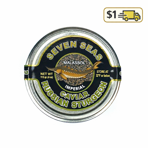 Russian Sturgeon Caviar Imperial 113 grams (4 oz) $1 SHIPPING