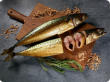 Cold smoked mackerel