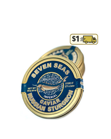 Russian Sturgeon caviar Imperial 250grams (8.8 oz)  $1 SHIPPING
