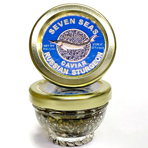 Russian Sturgeon Caviar 50 grams (1.7 oz) FREE SHIPPING