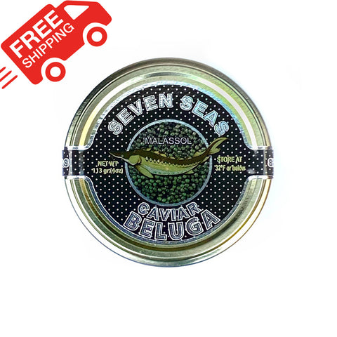 Beluga Caviar Hybrid 113 grams (4 oz) FREE SHIPPING