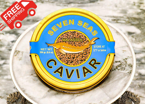 Russian Sturgeon Caviar 250 grams (8.8 oz) FREE SHIPPING